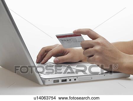 Picture - Person Online Shopping. Fotosearch