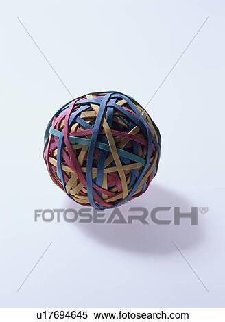 Stock Photography - Rubber Band Ball. Fotosearch