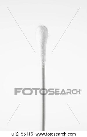 Stock Photograph - Single cotton swab. Fotosearch