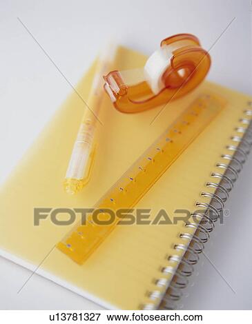 Stock Photo - Yellow Stationary. Fotosearch
