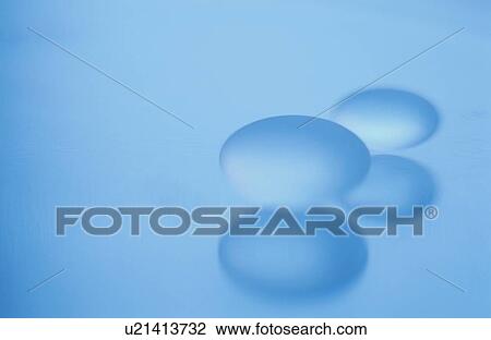 Stock Image - Pair Of Blue Ovals. Fotosearch