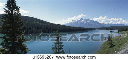 Lake Minnewanka View Large Photo Image Stock Photo - Lake Minnewanka. Fotosearch