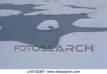 Snow Patches On Ice View Large Photo Image Stock Photo - Snow Patches On Ice. Fotosearch