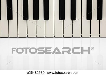 Stock Photo - Piano keys (close-up). Fotosearch