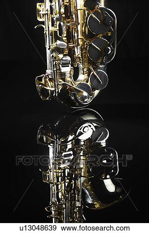Stock Photo - Single saxophone. Fotosearch