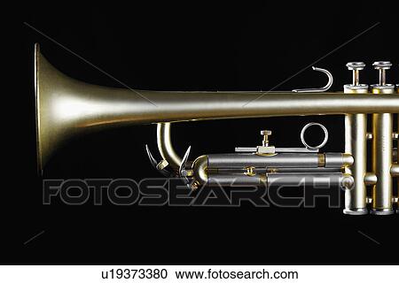 Single trumpet (close-up) View Large Photo Image Stock Image - Single trumpet (close-up). Fotosearch