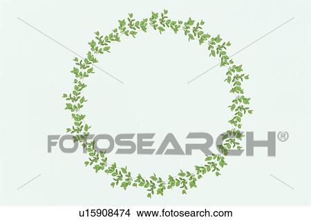 The Round Frame Of Leaves View Large Photo Image Picture - The Round Frame Of Leaves. Fotosearch