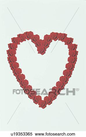 The Heart Made With The Red Rose View Large Photo Image Stock Photography - The Heart Made With The Red Rose. Fotosearch