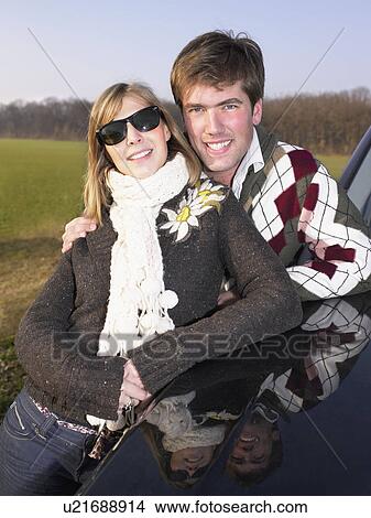 Couple at rest stop View Large Photo Image Picture - Couple at rest stop. Fotosearch