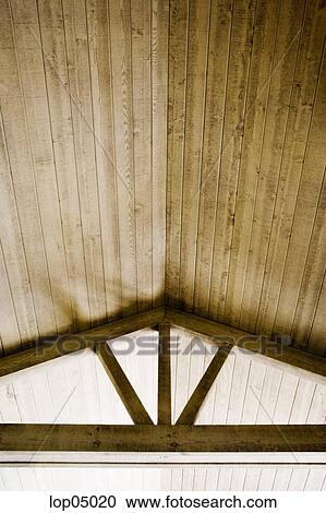 High Wood Vaulted Ceilings Stock Image Lop05020 Fotosearch