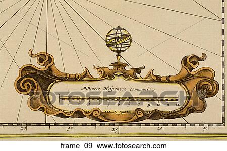 Antique Map Cartouche (hand-colored copper engraving) View Large Illustration Stock Illustration - Antique Map Cartouche (hand-colored copper engraving). Fotosearch