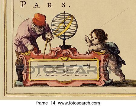 Antique Map Cartouche (hand-colored copper engraving) View Large Illustration Stock Illustration - Antique Map Cartouche (hand-colored copper engraving). Fotosearch