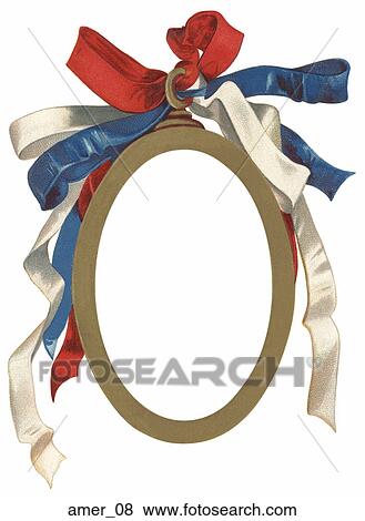 American Patriotic Motif Frane View Large Illustration Stock Illustration - American Patriotic Motif Frane. Fotosearch