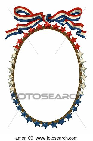 American Patriotic Motif Frane View Large Illustration Stock Illustration - American Patriotic Motif Frane. Fotosearch