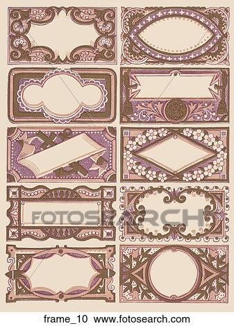 Antique Map Cartouche (copper engraving) View Large Illustration Clipart - Antique Map Cartouche (copper engraving). Fotosearch