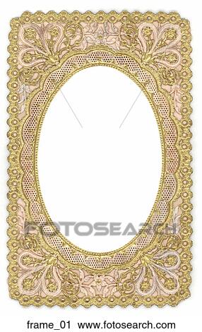 Clip Art - Antique Map Cartouche (hand-colored copper engraving). Fotosearch