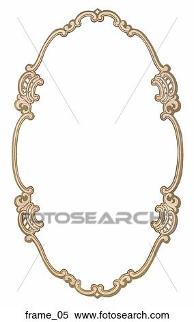 Stock Illustration - Antique Map Cartouche (hand-colored copper engraving). Fotosearch