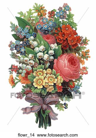 Victorian Die Cut Flowers View Large Illustration Stock Illustration - Victorian Die Cut Flowers. Fotosearch