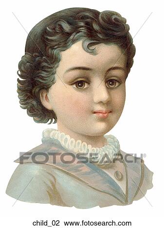 Victorian Die Cut Illustration of a Young Boy View Large Illustration Drawing - Victorian Die Cut Illustration of a Young Boy. Fotosearch