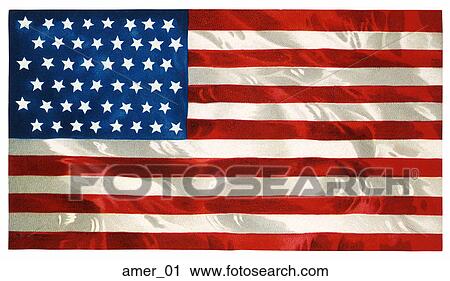 Clip Art - Vintage Illustration of the American Flag . Fotosearch