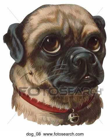 Victorian Die Cut Illustration of a Dog (Bulldog) View Large Illustration Stock Illustration - Victorian Die Cut Illustration of a Dog (Bulldog). Fotosearch