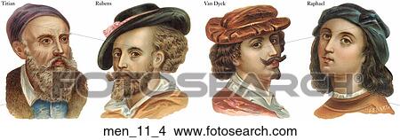 Victorian Die Cut Portraits of Artists View Large Illustration Stock Illustration - Victorian Die Cut Portraits of Artists. Fotosearch