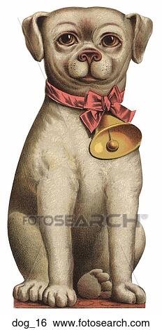 Vintage Illustration of a Dog Wearing a Bell View Large Illustration Stock Illustration - Vintage Illustration of a Dog Wearing a Bell. Fotosearch