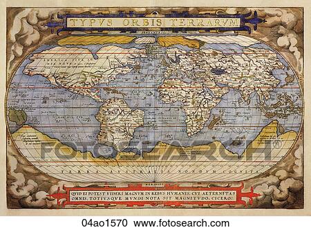 Clipart - world, maps, antique maps, 1680, 1520, antique. Fotosearch