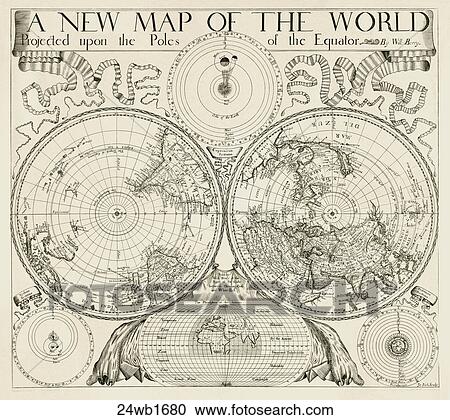 world, maps, antique maps, 1680, 1520, antique View Large Illustration Clipart - world, maps, antique maps, 1680, 1520, antique. Fotosearch