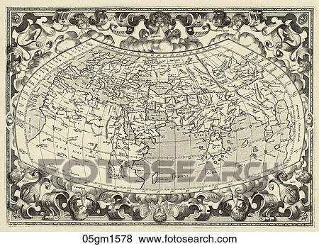 world, maps, antique maps, 1680, 1520, antique View Large Illustration Stock Illustration - world, maps, antique maps, 1680, 1520, antique. Fotosearch