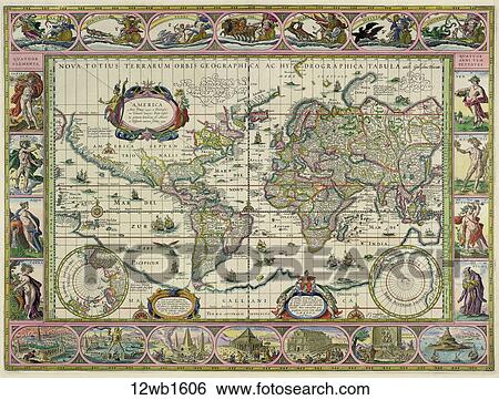 world, maps, antique maps, 1680, 1520, antique View Large Illustration Stock Illustration - world, maps, antique maps, 1680, 1520, antique. Fotosearch