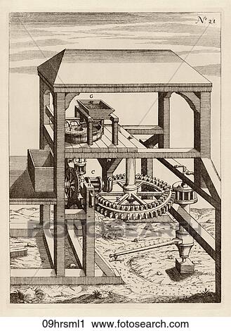 Antique Illustration (copper engraving) of a Seventeenth Century Horse-Mill., 1662 View Large Illustration Clip Art - Antique Illustration (copper engraving) of a Seventeenth Century Horse-Mill., 1662. Fotosearch