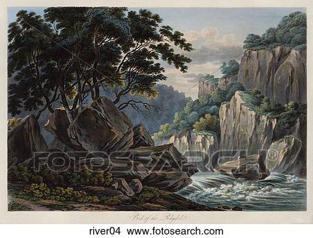Antique Illustration of a View of Stream, "Bed of the Rhydol" View Large Illustration Stock Illustration - Antique Illustration of a View of Stream, "Bed of the Rhydol" . Fotosearch
