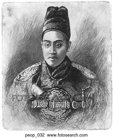 A Korean emperor View Large Illustration Drawing - A Korean emperor. Fotosearch