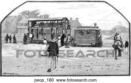 A tram car in Sydney, Australia View Large Illustration Clipart - A tram car in Sydney, Australia. Fotosearch