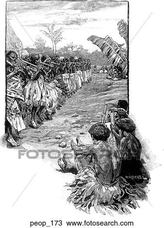 Dancing on Fiji View Large Illustration Drawing - Dancing on Fiji. Fotosearch