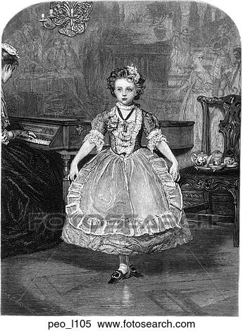 girl in fancy dress View Large Illustration Stock Illustration - girl in fancy dress. Fotosearch