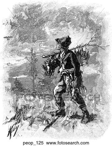 Hunter returning with a brace of birds View Large Illustration Stock Illustration - Hunter returning with a brace of birds. Fotosearch