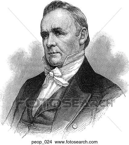 Stock Illustration - James Buchanan (portrait). Fotosearch