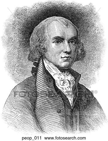 Clip Art - James Madison (portrait). Fotosearch