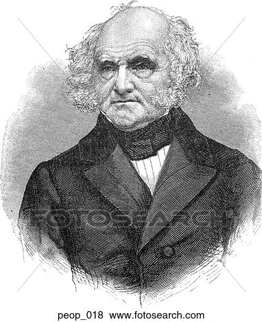 Martin Van Buren (portrait) View Large Illustration Stock Illustration - Martin Van Buren (portrait). Fotosearch