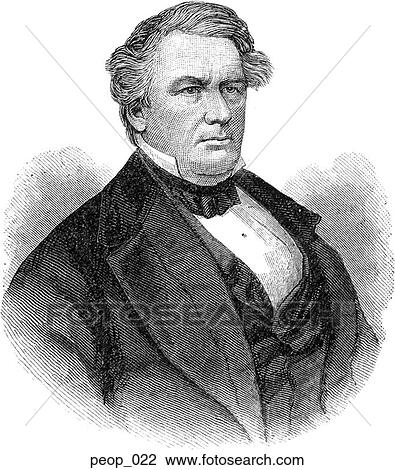 Drawing - Millard Fillmore (portrait). Fotosearch