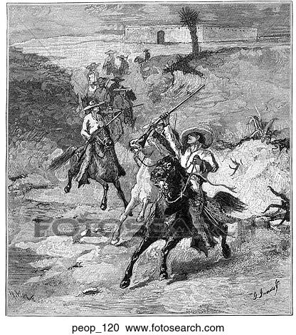 Santa Anna`s army at the Alamo View Large Illustration Clipart - Santa Anna`s army at the Alamo. Fotosearch