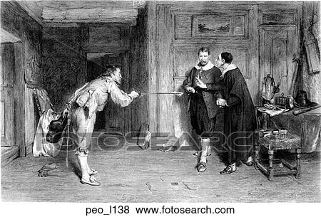 "The Challenge" from the picture by W. Q. Orchardson View Large Illustration Stock Illustration - "The Challenge" from the picture by W. Q. Orchardson. Fotosearch