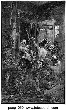 Clipart - "The Murder of Major Waldron". Fotosearch