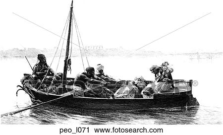 Clip Art - "The Prisoner" from a painting by Gerome Pinx. Fotosearch