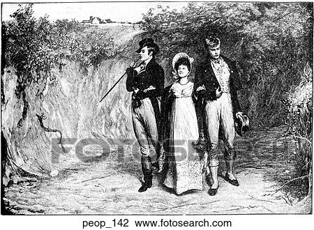 Drawing - "Two Strings to Her Bow" from the picture by John Pettie. Fotosearch