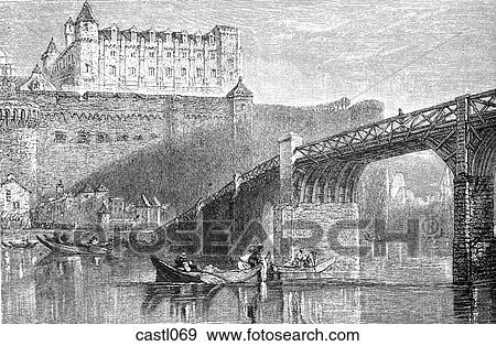 Stock Illustration - Chateau of Amboise, France. Fotosearch