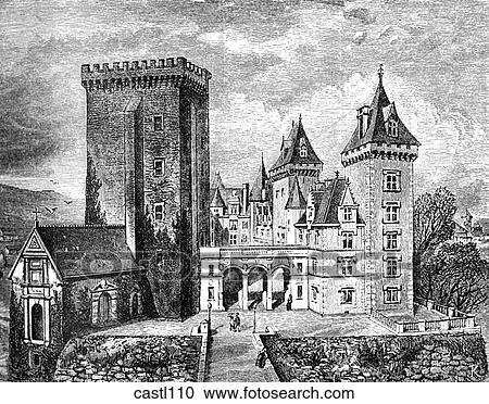 Clipart - Chateau of Henri IV, Pau, France. Fotosearch