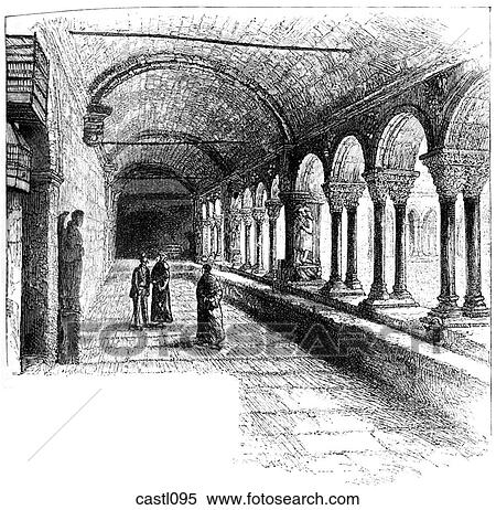 Cloitre St. Trophisme, Arles, France View Large Illustration Stock Illustration - Cloitre St. Trophisme, Arles, France. Fotosearch
